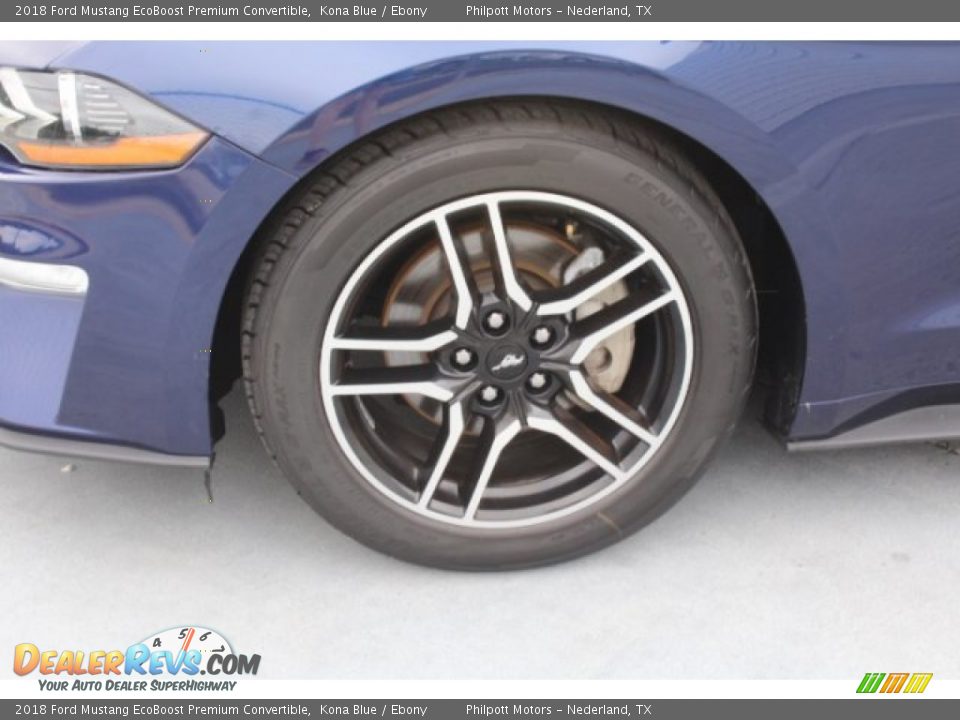 2018 Ford Mustang EcoBoost Premium Convertible Kona Blue / Ebony Photo #5