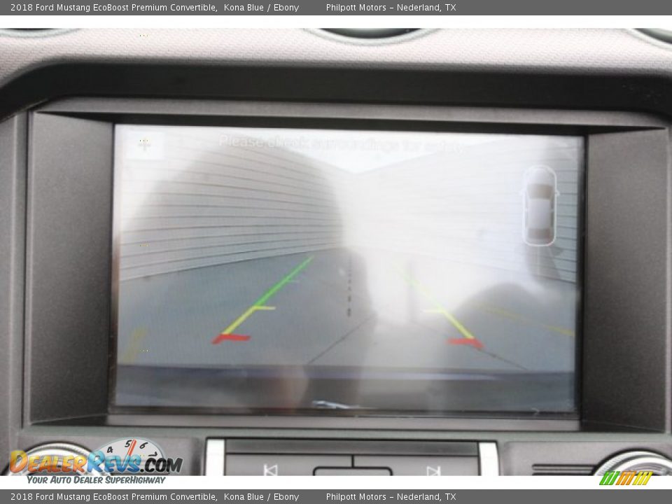 2018 Ford Mustang EcoBoost Premium Convertible Kona Blue / Ebony Photo #16