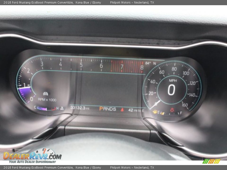 2018 Ford Mustang EcoBoost Premium Convertible Kona Blue / Ebony Photo #27