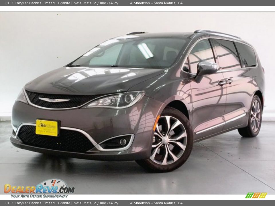 2017 Chrysler Pacifica Limited Granite Crystal Metallic / Black/Alloy Photo #12