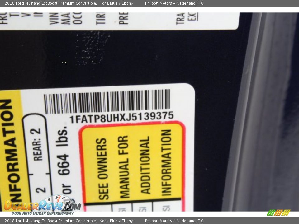 2018 Ford Mustang EcoBoost Premium Convertible Kona Blue / Ebony Photo #29