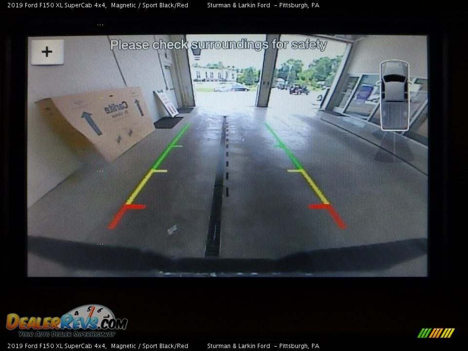 2019 Ford F150 XL SuperCab 4x4 Magnetic / Sport Black/Red Photo #12