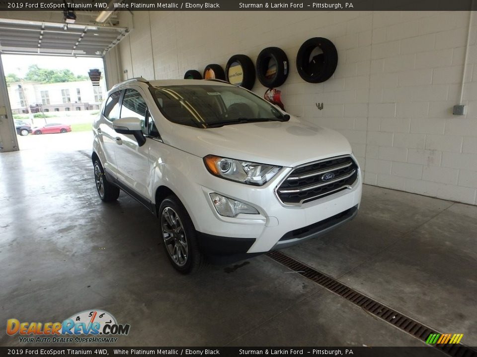 2019 Ford EcoSport Titanium 4WD White Platinum Metallic / Ebony Black Photo #1
