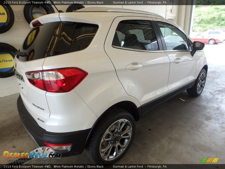 2019 Ford EcoSport Titanium 4WD White Platinum Metallic / Ebony Black Photo #2