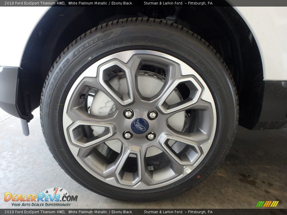 2019 Ford EcoSport Titanium 4WD White Platinum Metallic / Ebony Black Photo #6