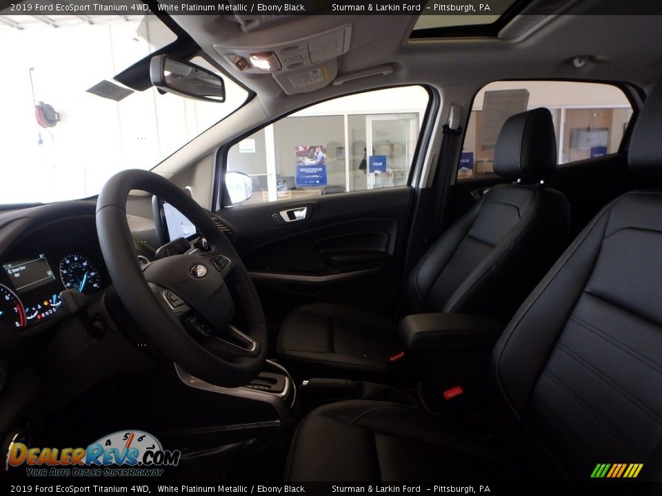 2019 Ford EcoSport Titanium 4WD White Platinum Metallic / Ebony Black Photo #7