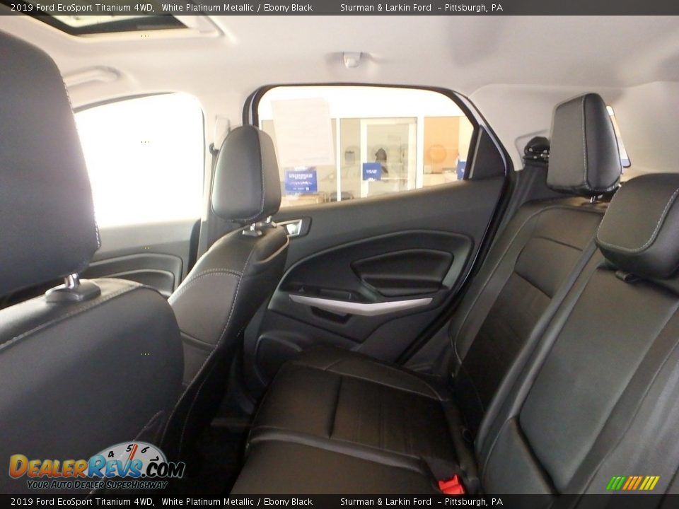 2019 Ford EcoSport Titanium 4WD White Platinum Metallic / Ebony Black Photo #8