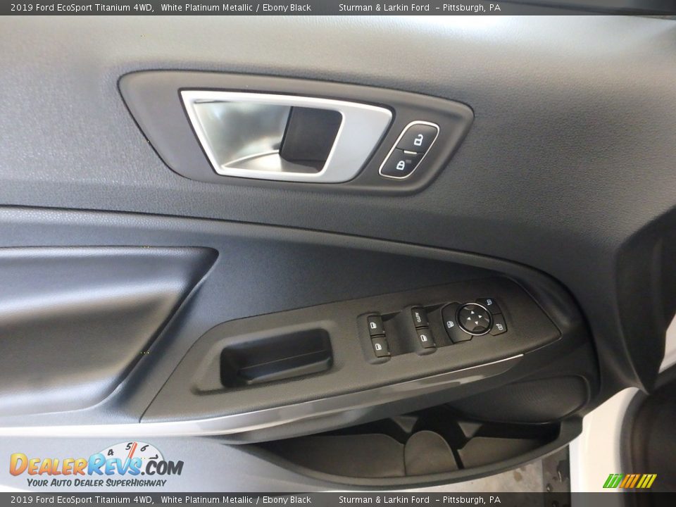 2019 Ford EcoSport Titanium 4WD White Platinum Metallic / Ebony Black Photo #10
