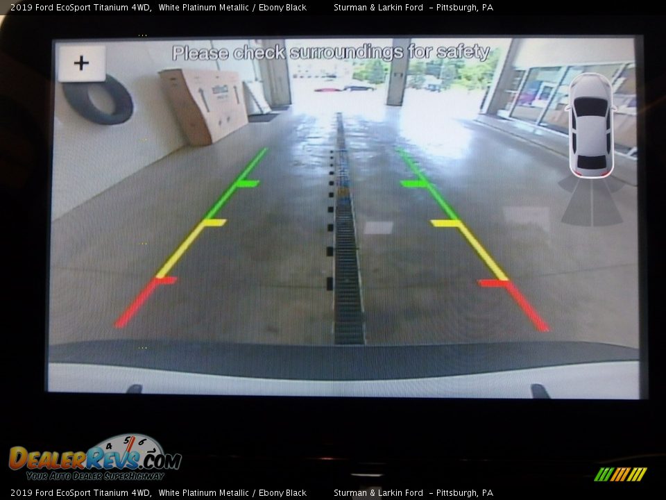 2019 Ford EcoSport Titanium 4WD White Platinum Metallic / Ebony Black Photo #12