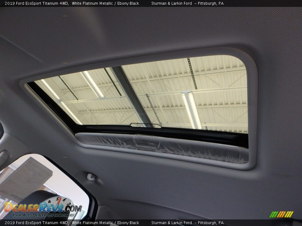 2019 Ford EcoSport Titanium 4WD White Platinum Metallic / Ebony Black Photo #15