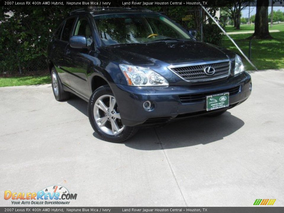 2007 Lexus RX 400h AWD Hybrid Neptune Blue Mica / Ivory Photo #1