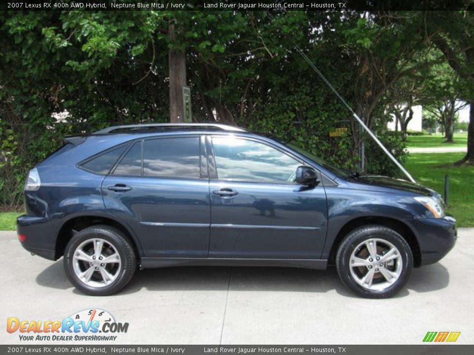 2007 Lexus RX 400h AWD Hybrid Neptune Blue Mica / Ivory Photo #7