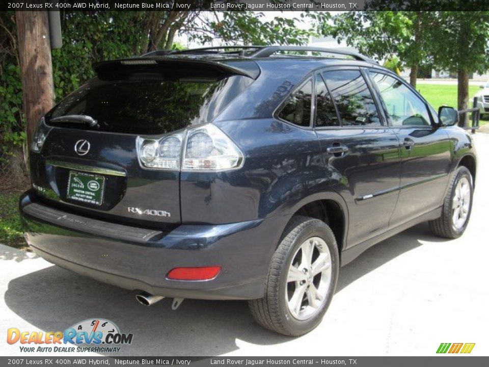 2007 Lexus RX 400h AWD Hybrid Neptune Blue Mica / Ivory Photo #8