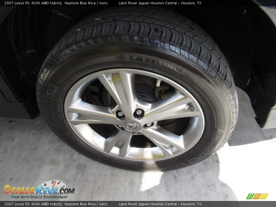 2007 Lexus RX 400h AWD Hybrid Neptune Blue Mica / Ivory Photo #9