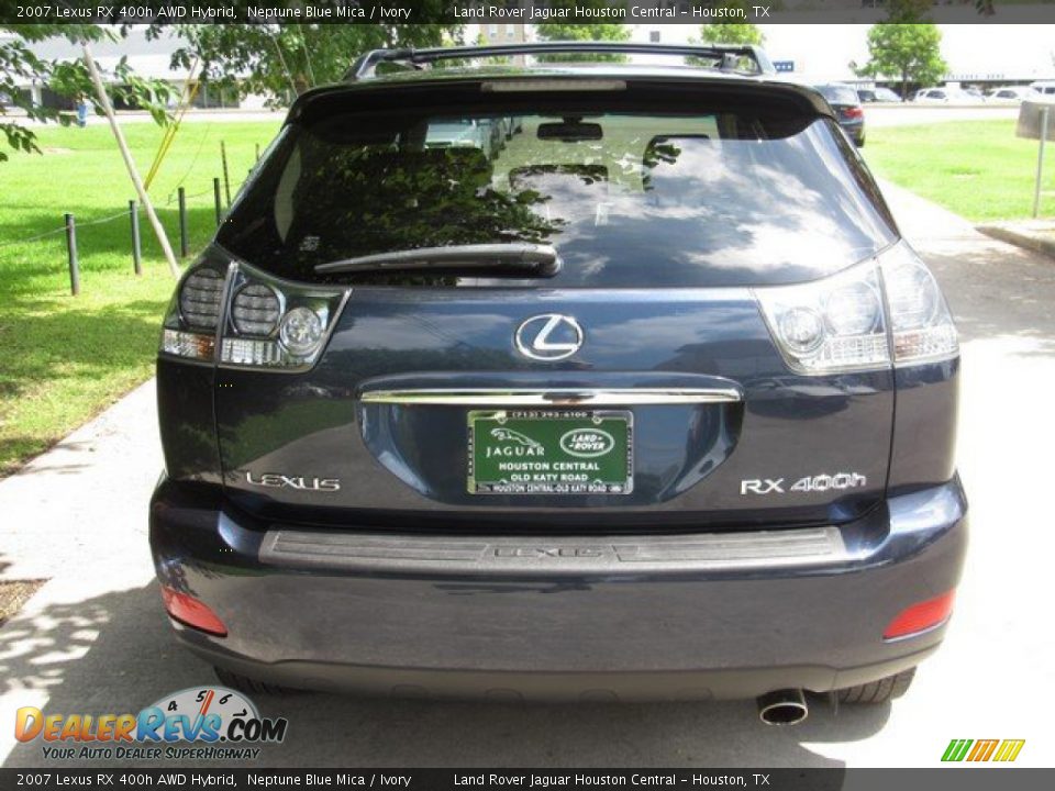 2007 Lexus RX 400h AWD Hybrid Neptune Blue Mica / Ivory Photo #10