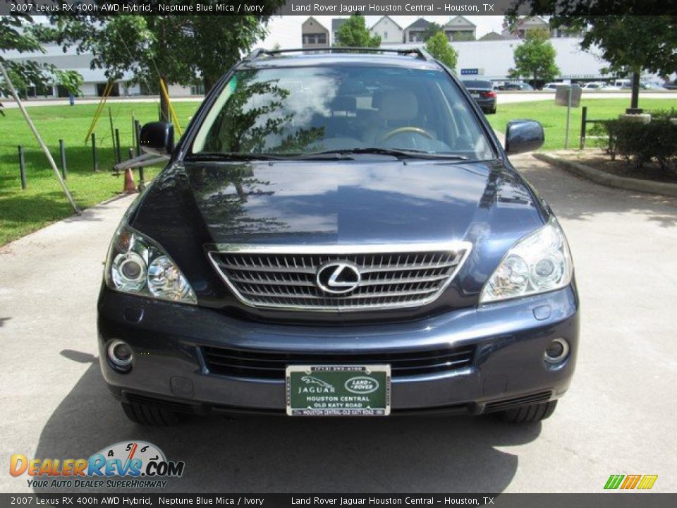 2007 Lexus RX 400h AWD Hybrid Neptune Blue Mica / Ivory Photo #11