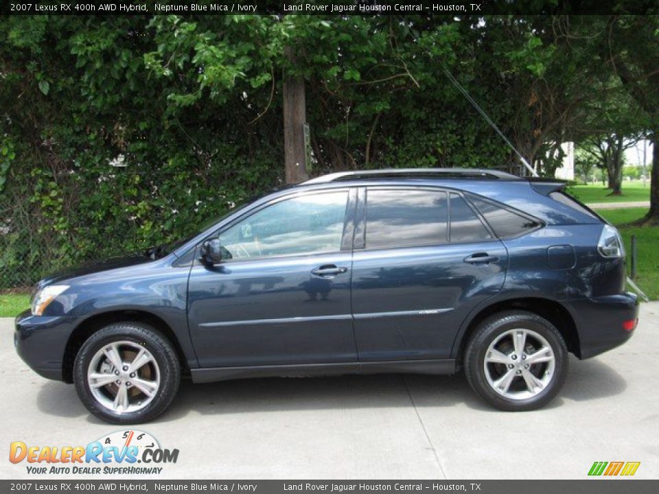 2007 Lexus RX 400h AWD Hybrid Neptune Blue Mica / Ivory Photo #13