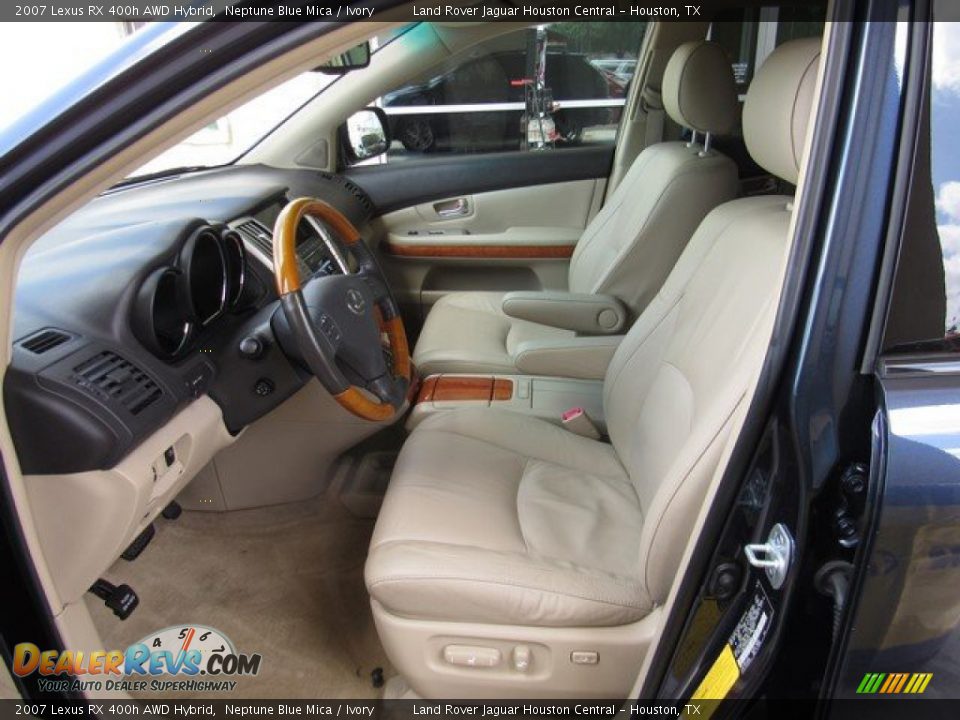 2007 Lexus RX 400h AWD Hybrid Neptune Blue Mica / Ivory Photo #14
