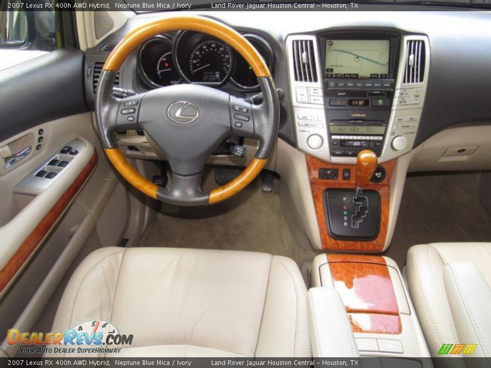2007 Lexus RX 400h AWD Hybrid Neptune Blue Mica / Ivory Photo #15