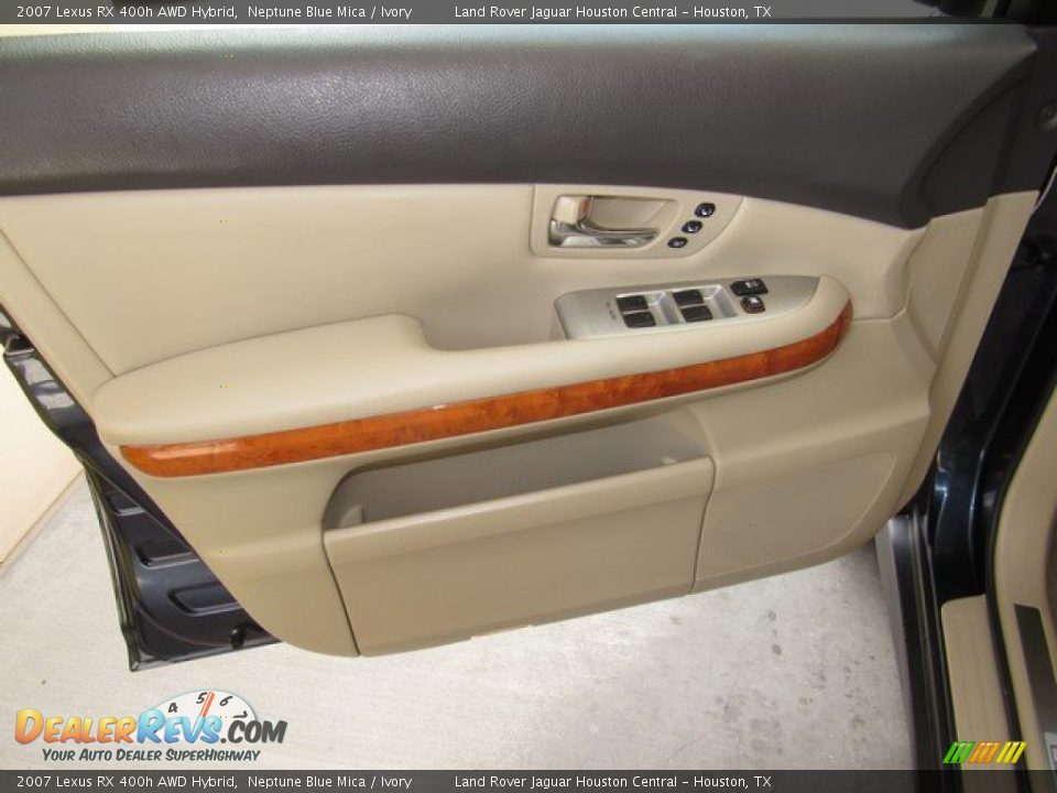 2007 Lexus RX 400h AWD Hybrid Neptune Blue Mica / Ivory Photo #24