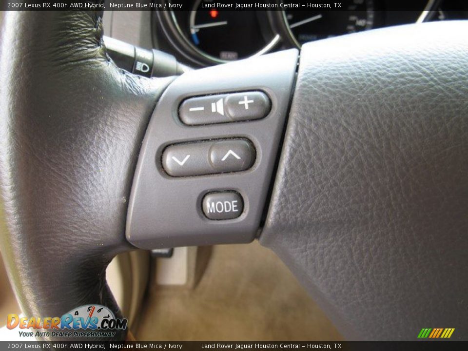 2007 Lexus RX 400h AWD Hybrid Neptune Blue Mica / Ivory Photo #28