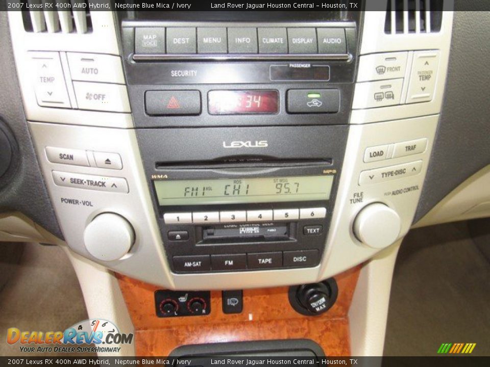 2007 Lexus RX 400h AWD Hybrid Neptune Blue Mica / Ivory Photo #33