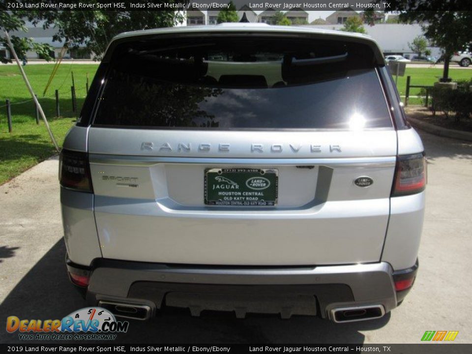 2019 Land Rover Range Rover Sport HSE Indus Silver Metallic / Ebony/Ebony Photo #8