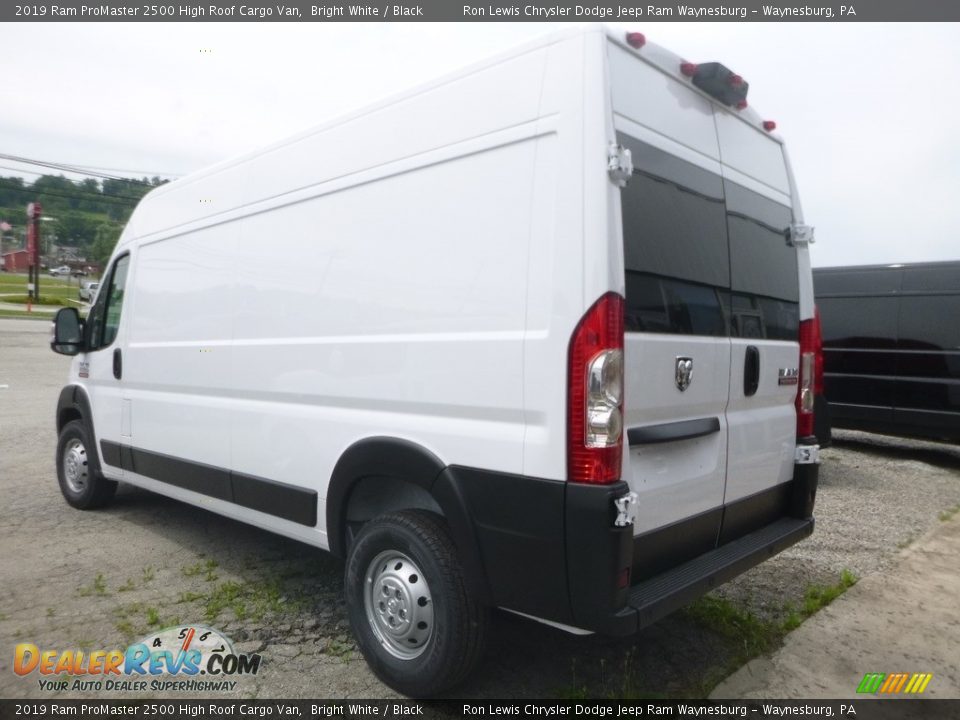 2019 Ram ProMaster 2500 High Roof Cargo Van Bright White / Black Photo #3