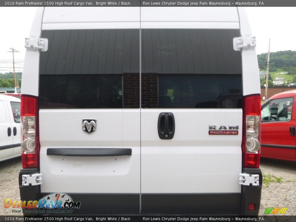 2019 Ram ProMaster 2500 High Roof Cargo Van Bright White / Black Photo #4