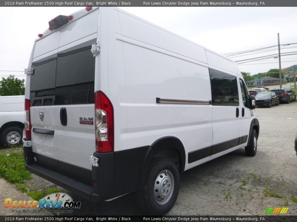 2019 Ram ProMaster 2500 High Roof Cargo Van Bright White / Black Photo #5