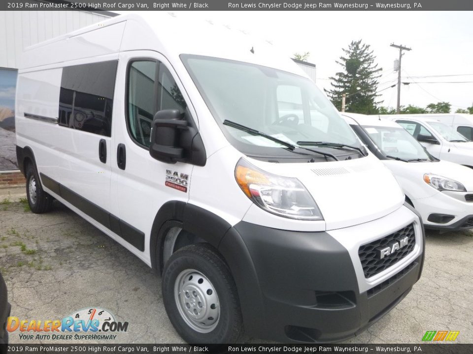 2019 Ram ProMaster 2500 High Roof Cargo Van Bright White / Black Photo #6