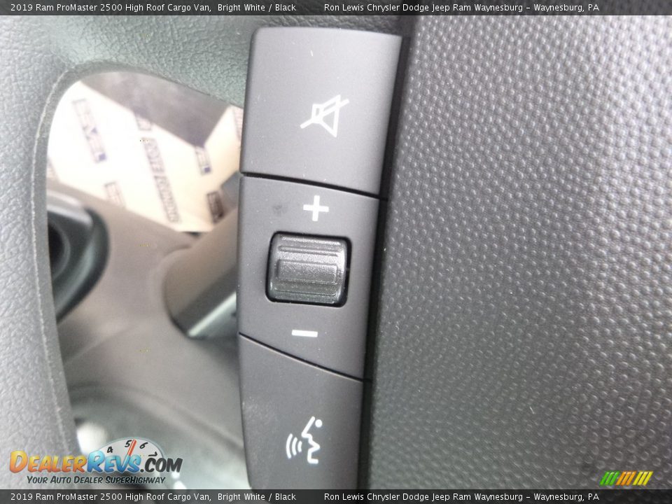 2019 Ram ProMaster 2500 High Roof Cargo Van Bright White / Black Photo #14