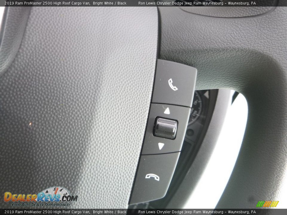 2019 Ram ProMaster 2500 High Roof Cargo Van Bright White / Black Photo #15