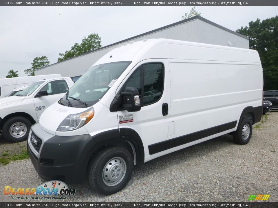 2019 Ram ProMaster 2500 High Roof Cargo Van Bright White / Black Photo #1