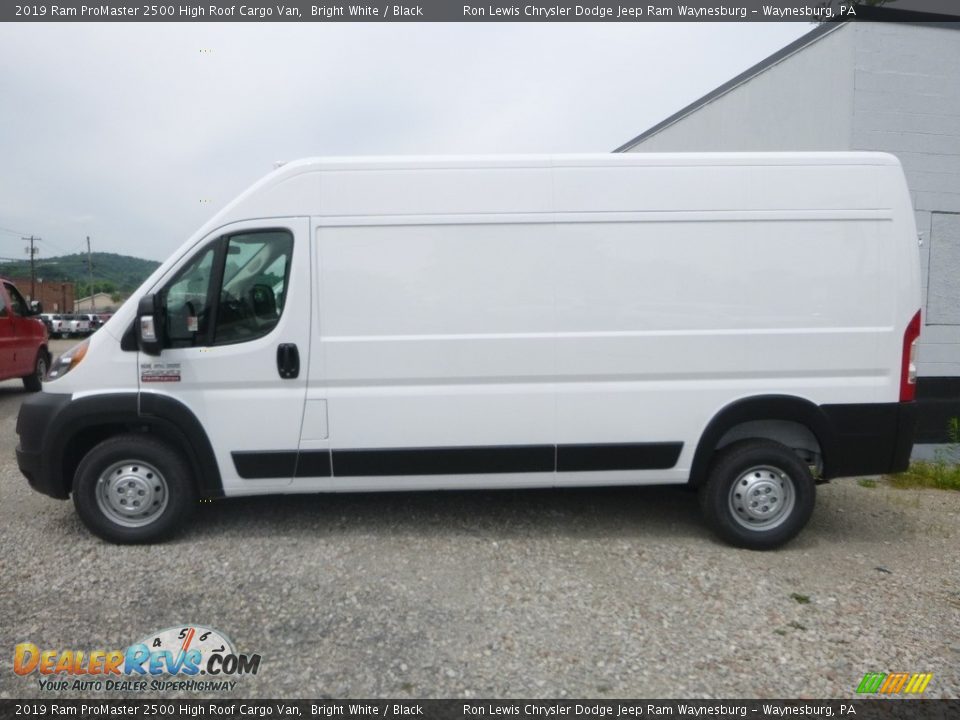 2019 Ram ProMaster 2500 High Roof Cargo Van Bright White / Black Photo #3