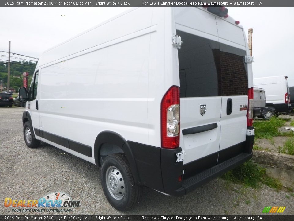 2019 Ram ProMaster 2500 High Roof Cargo Van Bright White / Black Photo #4