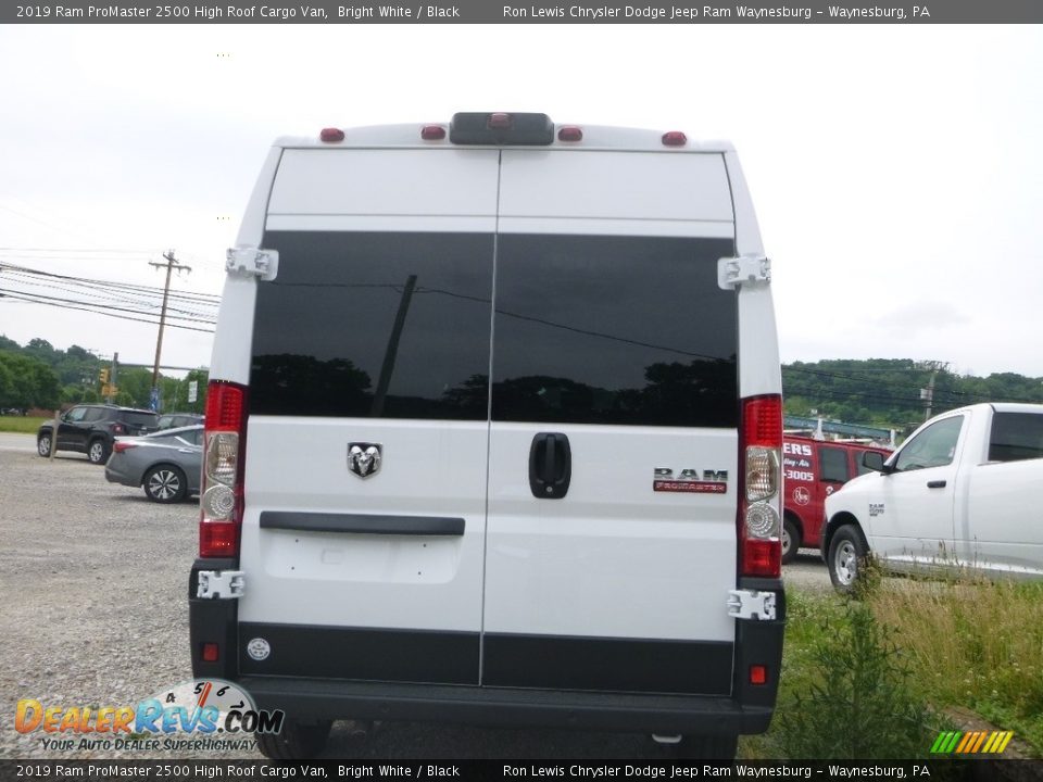 2019 Ram ProMaster 2500 High Roof Cargo Van Bright White / Black Photo #5