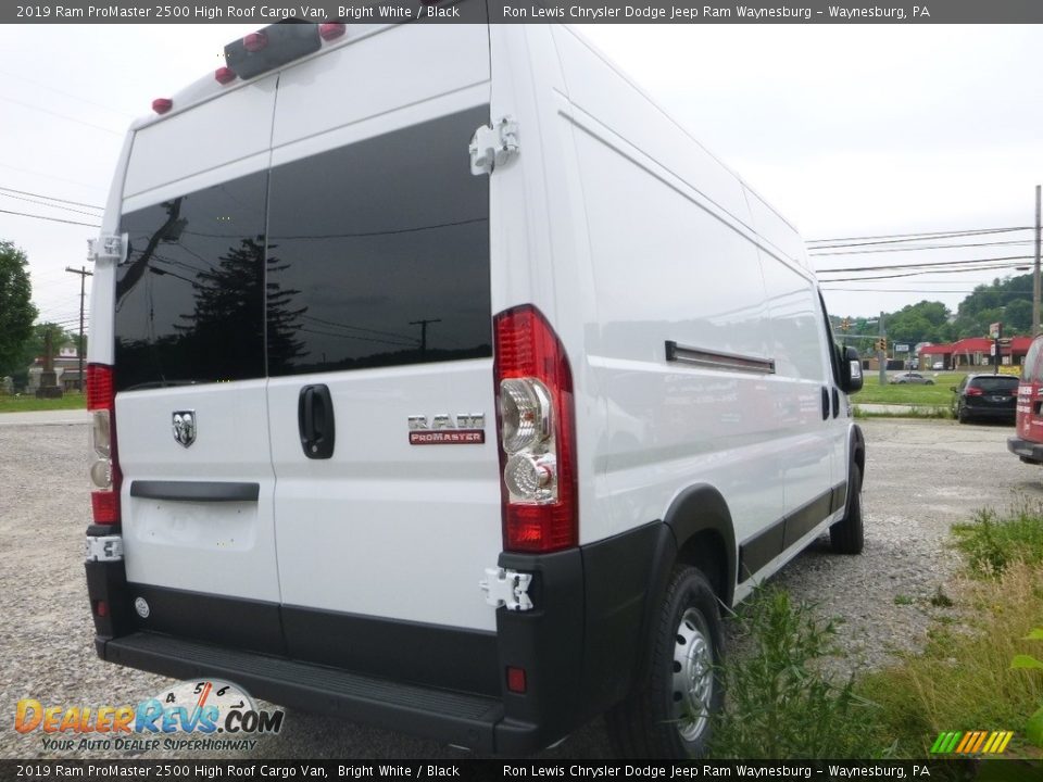2019 Ram ProMaster 2500 High Roof Cargo Van Bright White / Black Photo #6