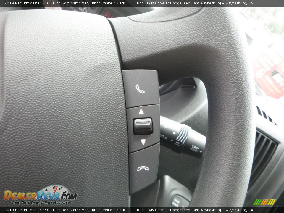 2019 Ram ProMaster 2500 High Roof Cargo Van Bright White / Black Photo #17