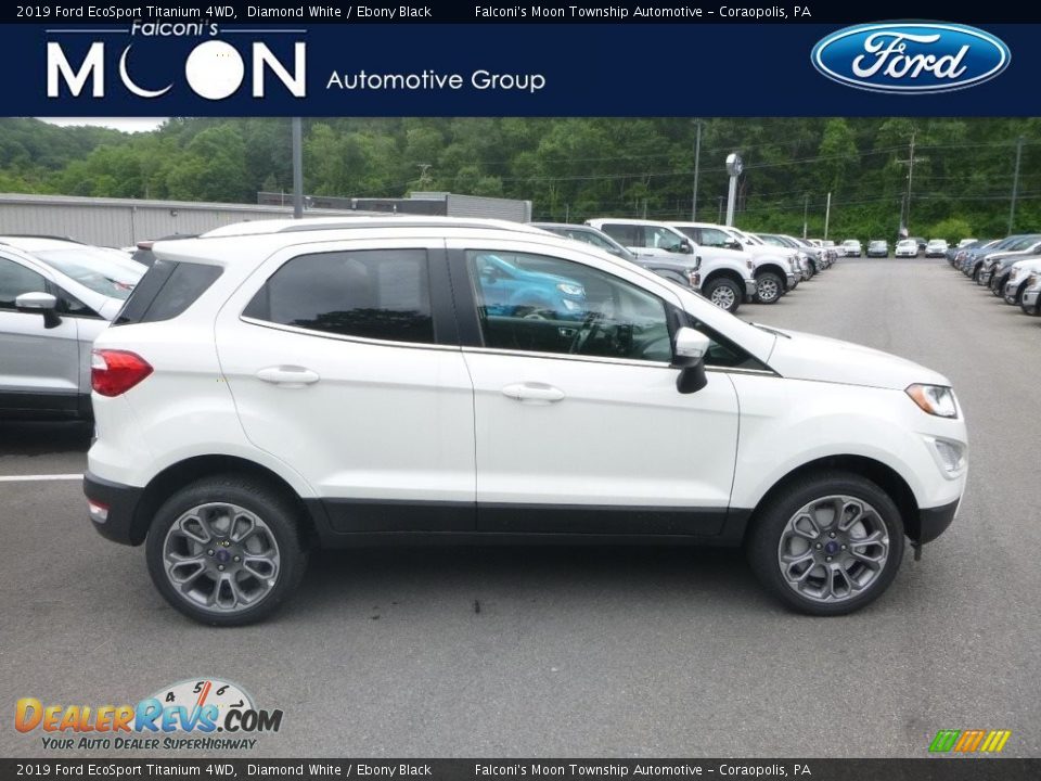 2019 Ford EcoSport Titanium 4WD Diamond White / Ebony Black Photo #1