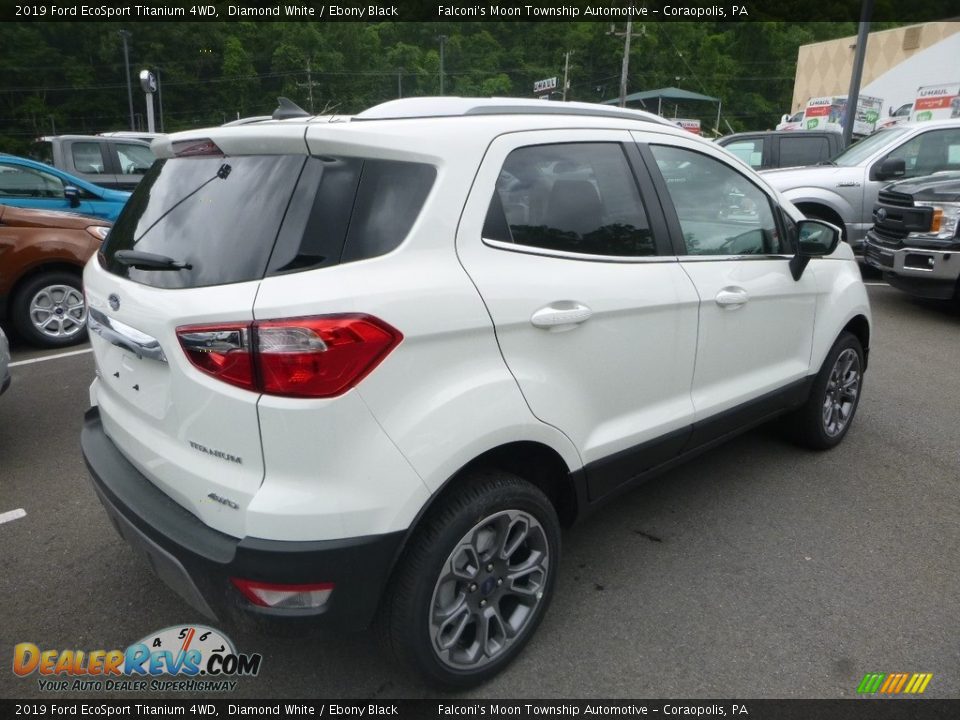 2019 Ford EcoSport Titanium 4WD Diamond White / Ebony Black Photo #2
