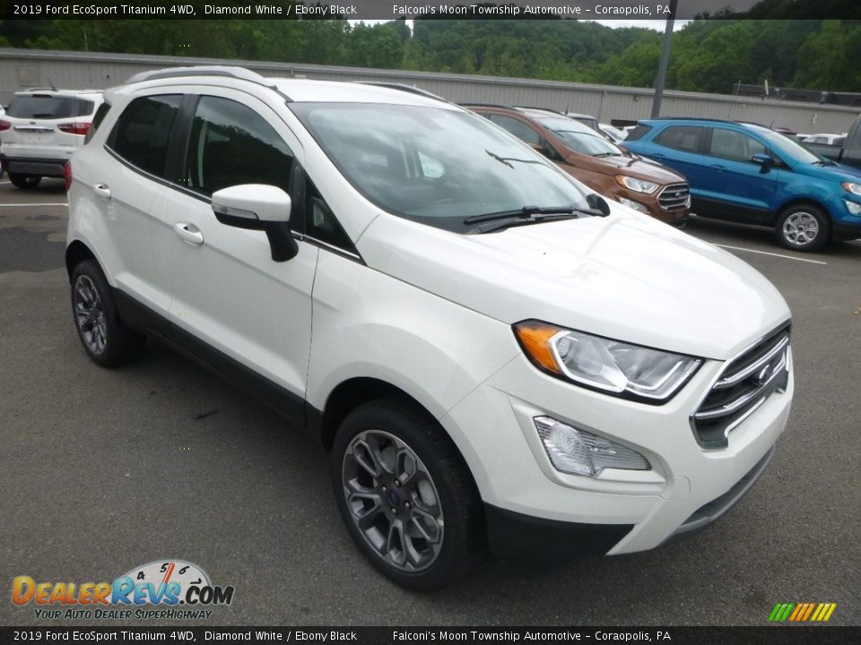 2019 Ford EcoSport Titanium 4WD Diamond White / Ebony Black Photo #3