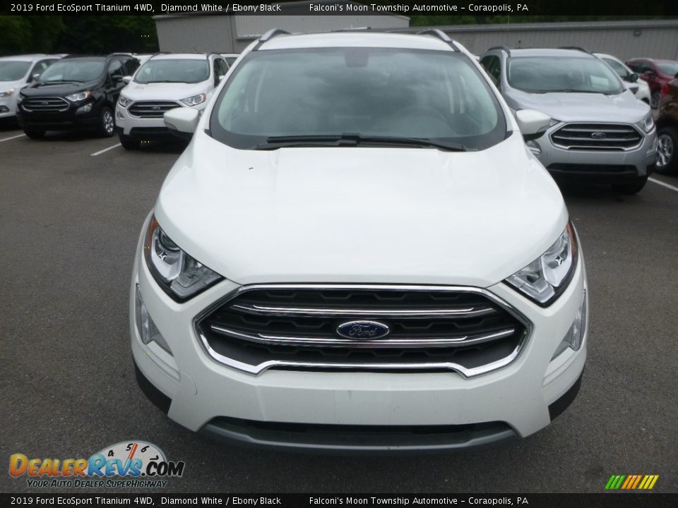 2019 Ford EcoSport Titanium 4WD Diamond White / Ebony Black Photo #4