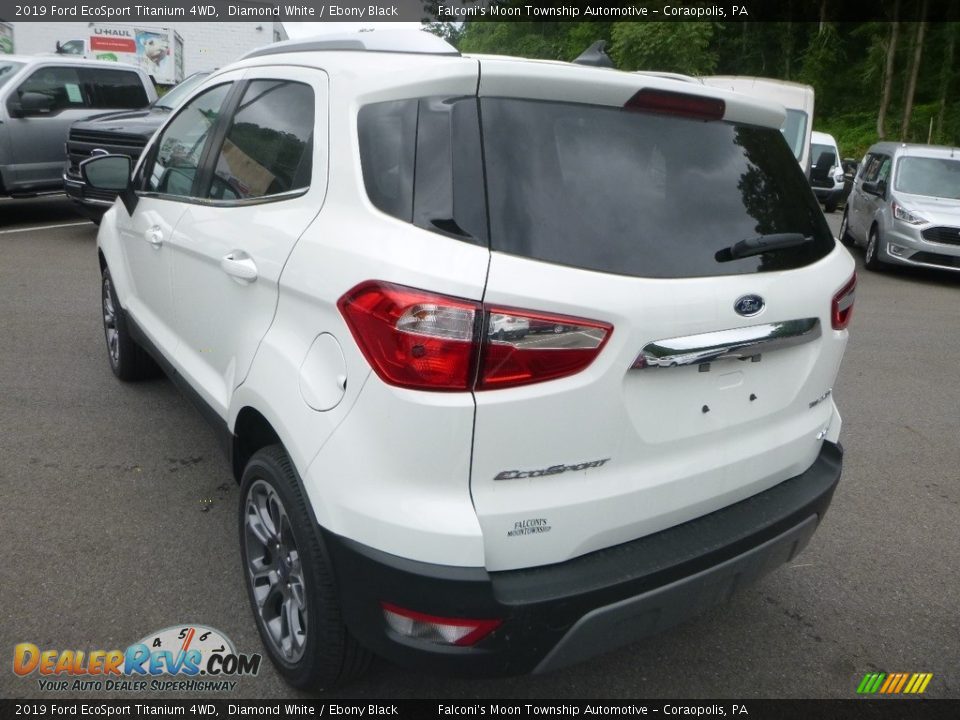2019 Ford EcoSport Titanium 4WD Diamond White / Ebony Black Photo #6