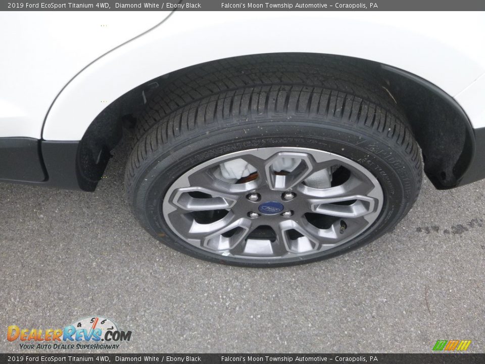 2019 Ford EcoSport Titanium 4WD Diamond White / Ebony Black Photo #7