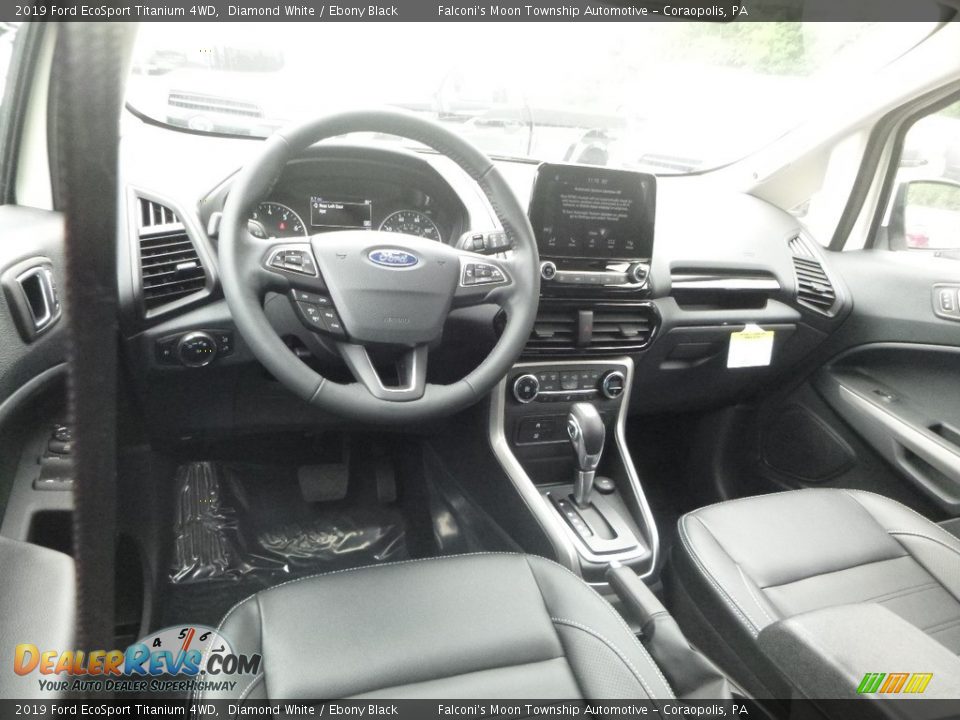 2019 Ford EcoSport Titanium 4WD Diamond White / Ebony Black Photo #9