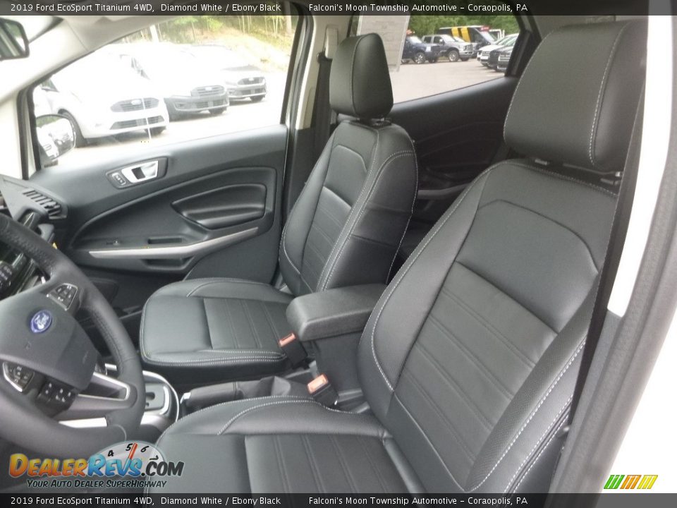 2019 Ford EcoSport Titanium 4WD Diamond White / Ebony Black Photo #10