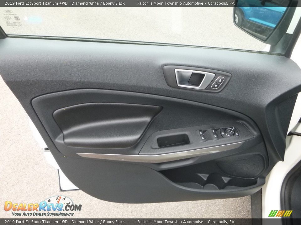 2019 Ford EcoSport Titanium 4WD Diamond White / Ebony Black Photo #11