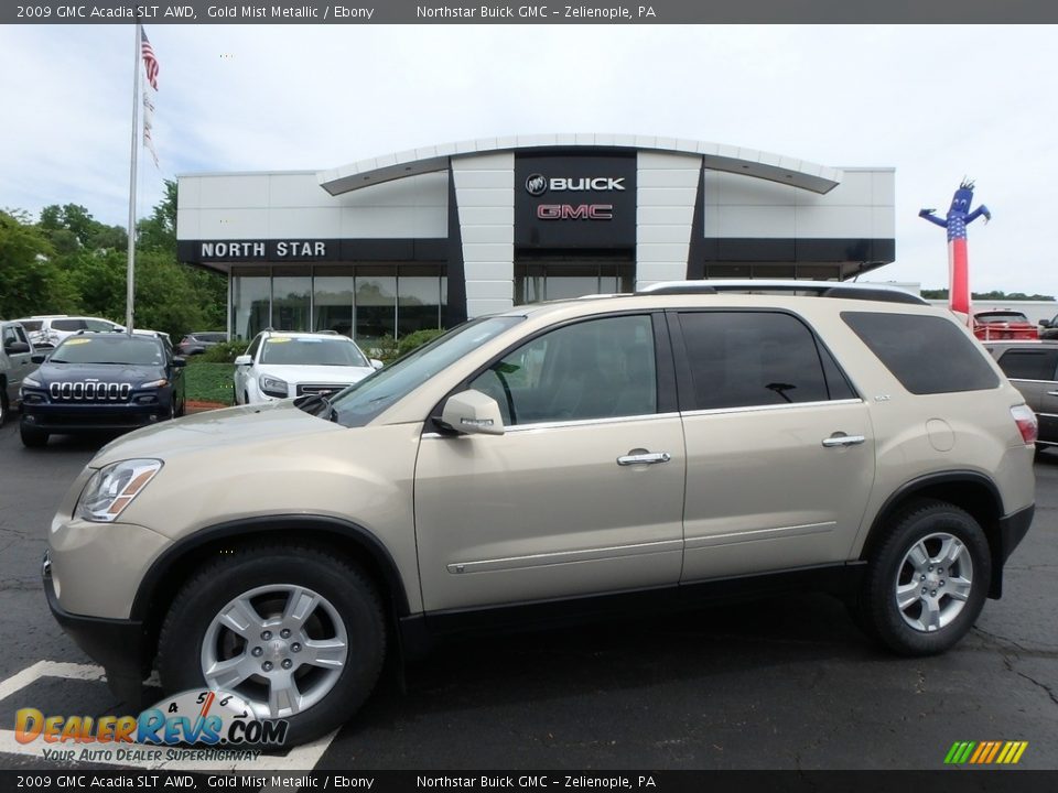 2009 GMC Acadia SLT AWD Gold Mist Metallic / Ebony Photo #1