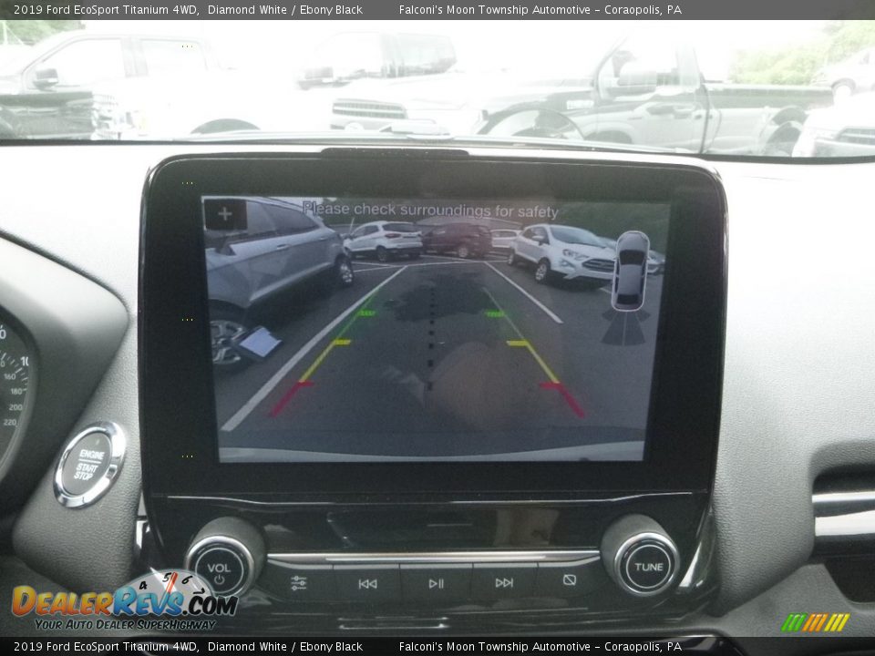 2019 Ford EcoSport Titanium 4WD Diamond White / Ebony Black Photo #14